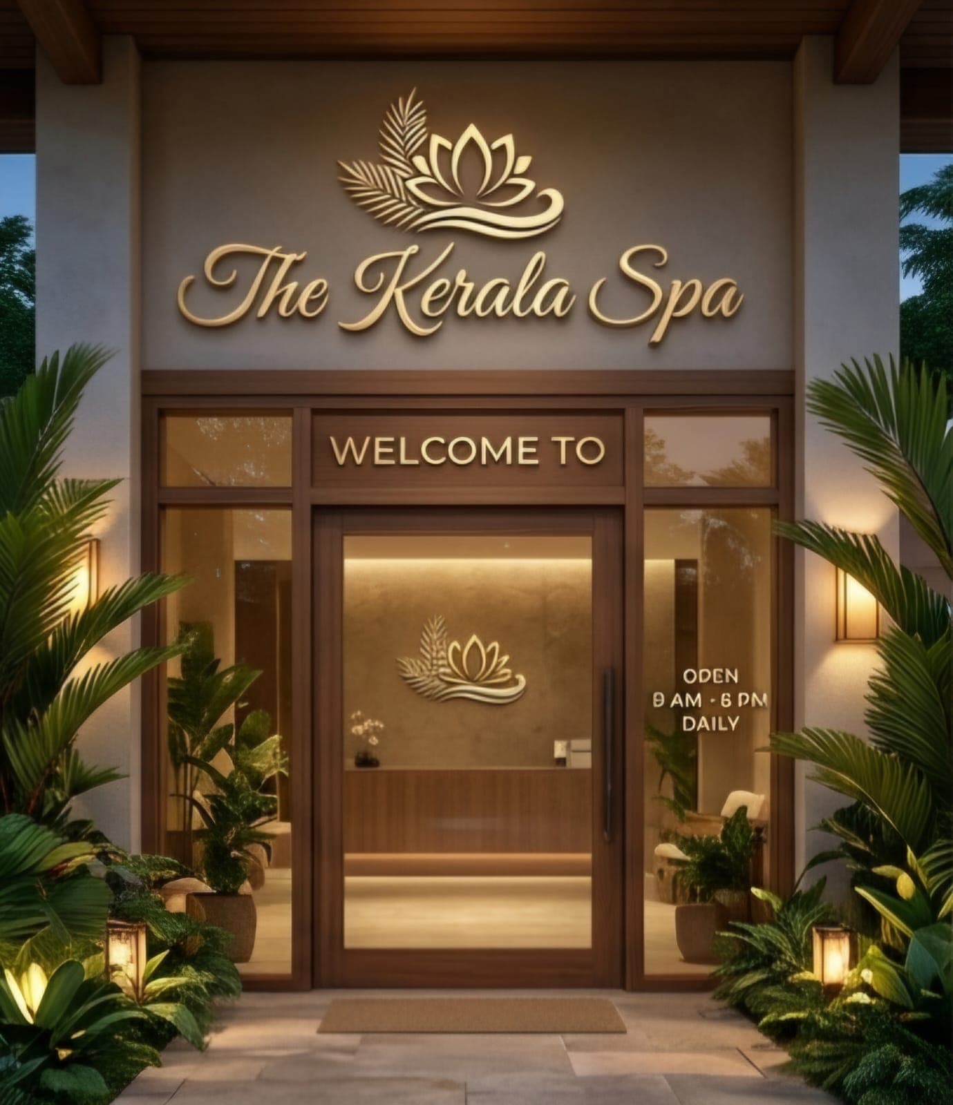 The Kerala Spa entrance